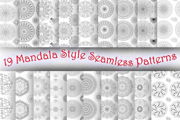 19 Mandala Style Seamless Patterns: Design Flexibility, Creative Control, and Real-World Use