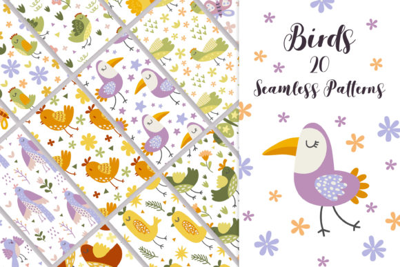 Birds and Flowers Seamless Patterns: A Practical Guide for Designers and Crafters