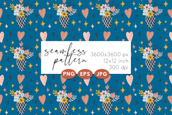 Boho Floral Patterns. Digital Paper