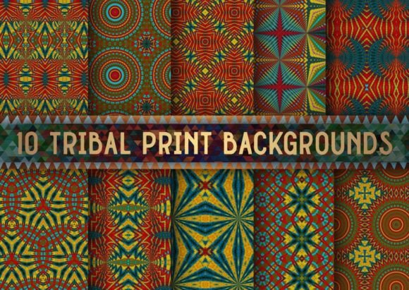 Bold Tribal Art Ethnic Patterns Design