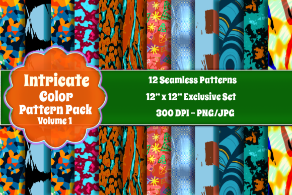Intricate Colors Seamless Patterns