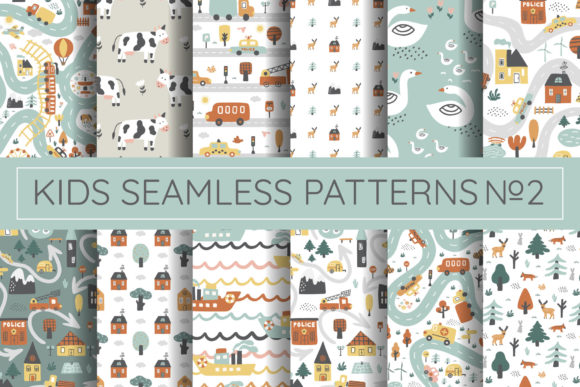 Kids Seamless Patterns 2: Thoughtful Design Tools for Modern Creative Workflows