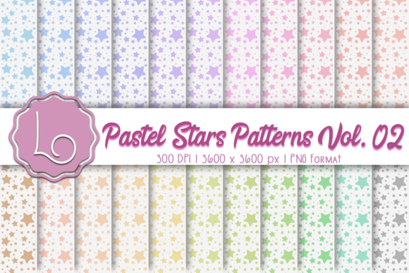 Pastel Stars Patterns Vol. 02: Beautiful, High-Resolution Design Resources for Real Creative Projects