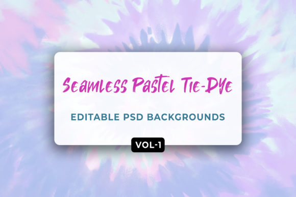 Seamless Pastel Tie-Dye Patterns Vol-01