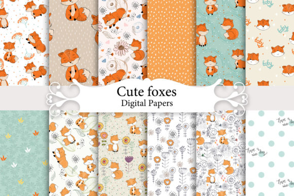 Seamless Patterns with Foxes