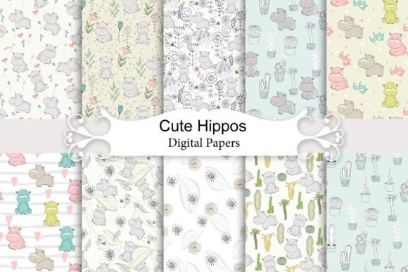 Seamless Patterns with Hippos