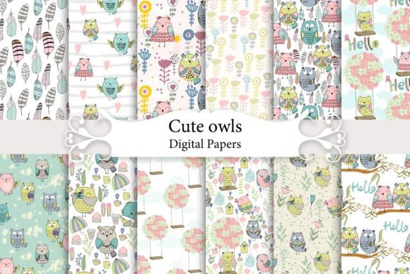 Seamless Patterns with Owls