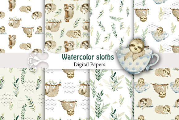 Seamless Patterns with Sloths